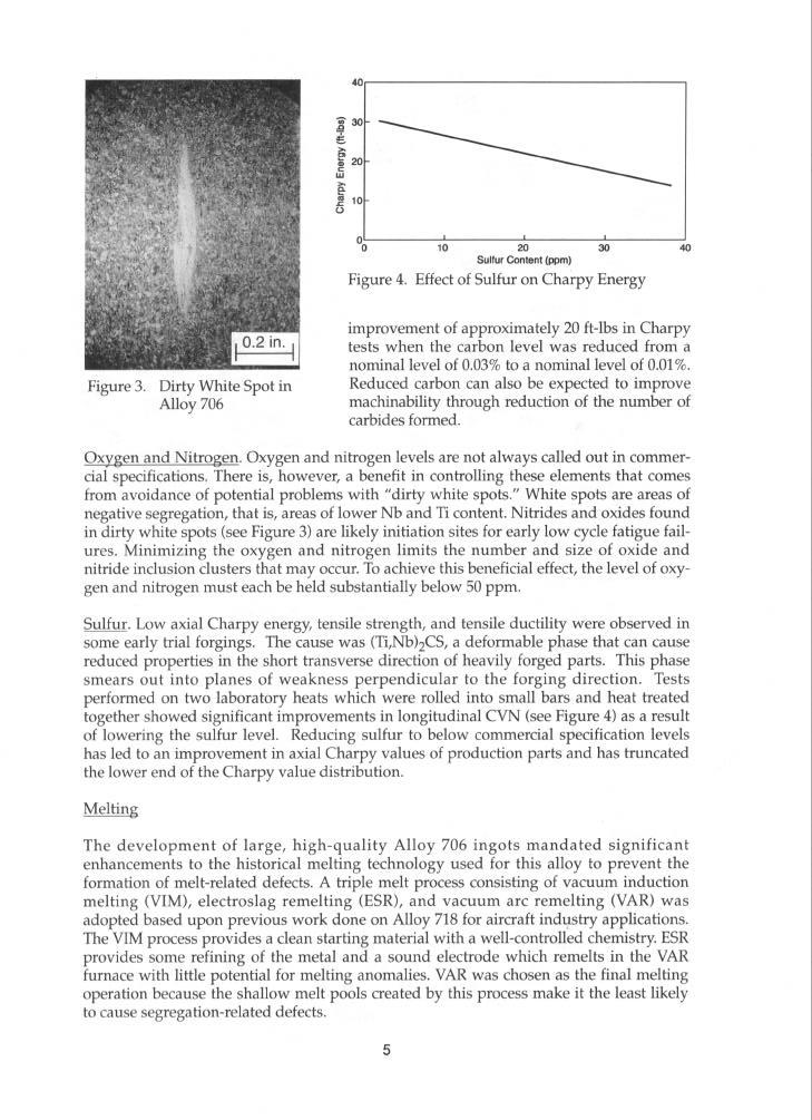 0 I I 1 0 10 20 30 Sulfur Content (ppm) Figure 4. Effect of Sulfur on Charpy Energy Figure 3.