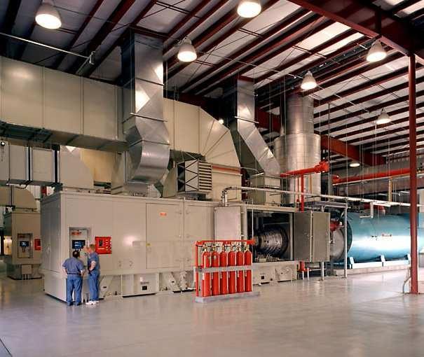 generators (HRSG) provides 65,000 lb/hr steam o Exhaust from HRSG used