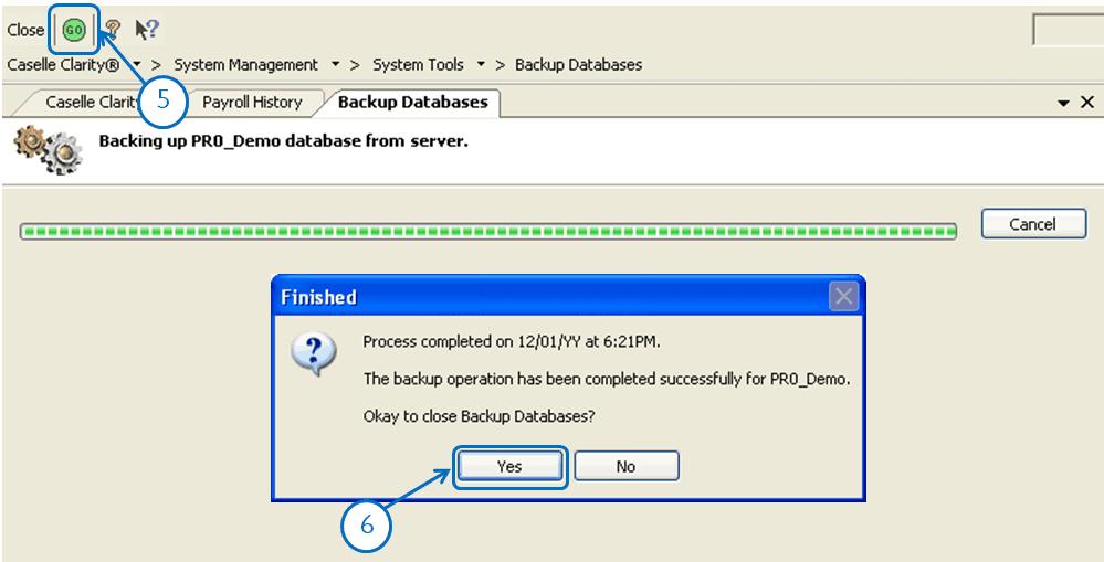 Step 17: Backup Current Year s Payroll Data (optional) Tip!