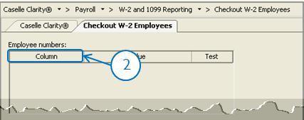 Step 18: Run W-2 and 1099 Application Step 18d Run W-2 and 1099 Checkout Do this... 1. Open Clarity W-2 and 1099 Reporting > Checkout W-2 Employees.