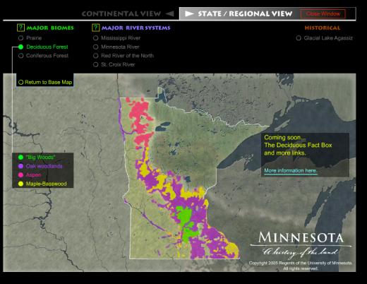 org The Minnesota: A History of the Land web site provides brief overview of each episode, behind-the-scenes information, video trailer,