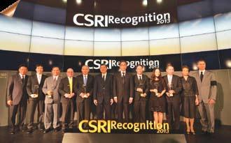 During SET Awards 2013 and CSRI Recognition 2013 events, SET recognized and honored listed companies with outstanding performance and held them up as being exemplary models for consistently running