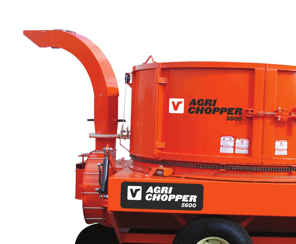 THE VALMETAL AGRI-CHOPPER Facilitates handling and distribution of large bales Significantly reduces the cost of feed and bedding Produces a more appetizing feed and ideal fiber length (as