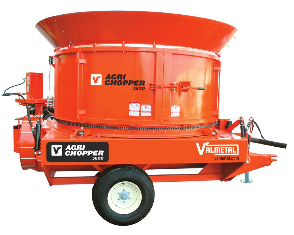 ALSO AVAILABLE : A conical extension to avoid spillage when filling big, long rectangular bales FEATURES Model H-5500 H-5600 Overall length 164 (416 cm) 176 (447 cm) Overall width 90 (229 cm) 102