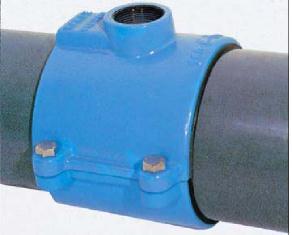 Can incorporate integral service isolation valve (with integral cutter) or provide means to connect a separate valve or provide for direct connection to service pipe.