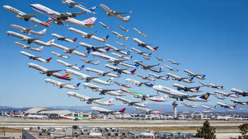 Los Angeles International Airport 5 th busiest airport in the world 1 st in originations and departures in the world 72 million passengers in 2014 11 th in cargo tonnage in the world 9 terminals $15