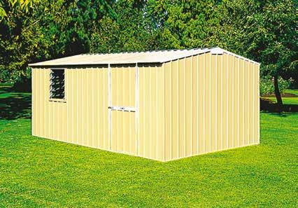 Gable Roof Truss Models EasySHED 1 - Model 0410E 6.00 x 3.00 x 2.10m in Blue Horizon with Optional Double Doors $2,145 2 - Model 0505E 6.00 x 3.00 x 2.10m in Heritage Red (car not included) $2,451 3 - Model 0404E 4.