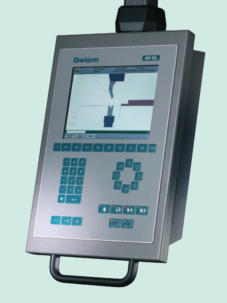 The DA 52 includes: Crowning control Tool/material/product library with 30 punches and 30 dies USB, peripheral interfacing with data back-up/restoration Panel-based controller with optional housing