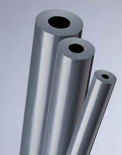 PVC / CPVC Hollow Bars D d Stock Lengths: 10 ft Standard Colors: gray Lengths are nominal Tolerances on request available in stock Custom extrusion time of delivery on request D x d inch GEHR PVC