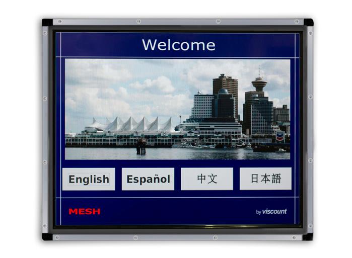 The Enterphone MESH lobby kiosk presents the user with a high-resolution, vandal-resistant Tough-Touch display screen that is very intuitive.
