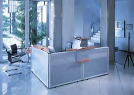Characteristics Intelligent reception desk solutions create a
