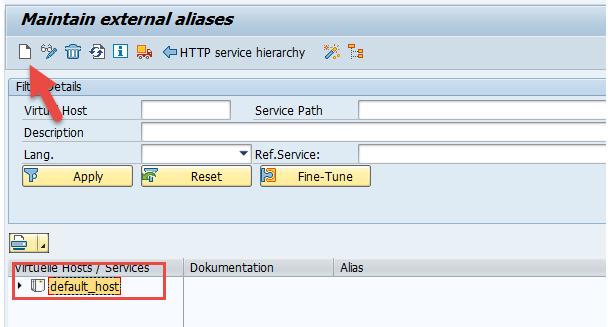 4.2.4 Create External Aliases for Classic Dashboards As an example, this section describes the aliases (bsp and OData)