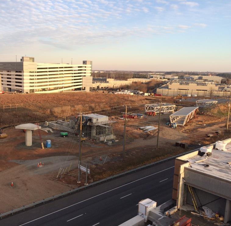 Ashburn Station Pavilions SOUTH: Cast-in-place: Completed Dec 2017 Frame and pour