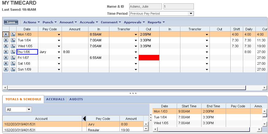 Using Pay Codes to Track Time Pay codes keep track of the type of worked and non-worked time that is entered in the timecard. Examples of pay codes include: Regular, Overtime, Sick, Vacation.