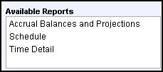 2 From the Available Reports window, select a report.