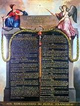 The Declaration of the Rights of Man and Citizen demanded natural rights talked about by John Locke. The Constitution of 1791 protected those rights.