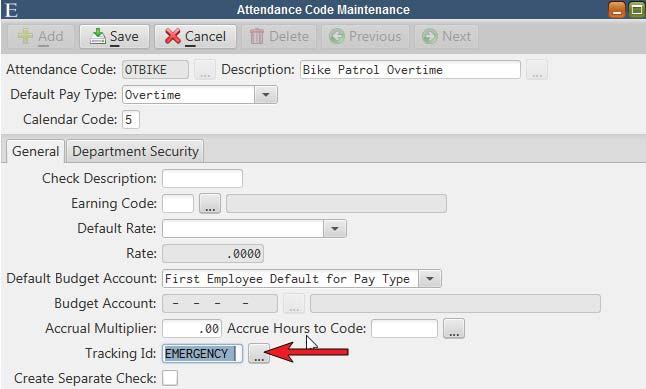 Attendance Codes Hours and pay entered under an attendance code with this box checked will automatically create and import