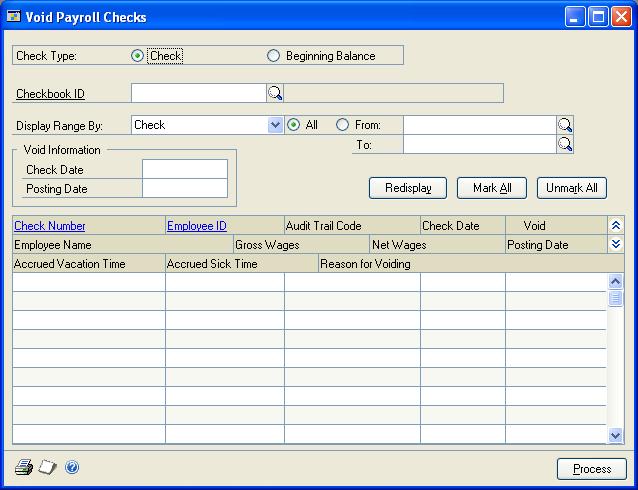 CHAPTER 11 PAYROLL TRANSACTIONS you post computer checks. For more information about posting options, refer to your System User s Guide (Help >> Contents >> select Setting Up the System).
