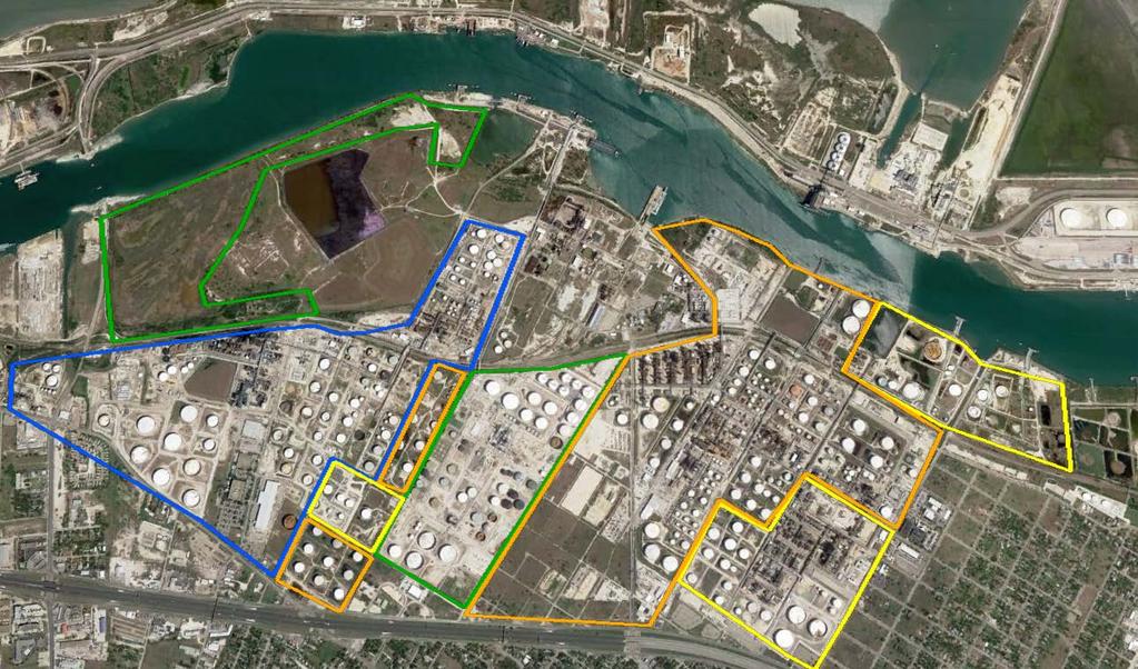 Corpus Area New Dock Opportunity Potential to construct four private ship/barge docks Docks would be capable for up to 1,100 LOA, 200 beam, and 47 draft Load rates in excess of 30,000bph Current ship