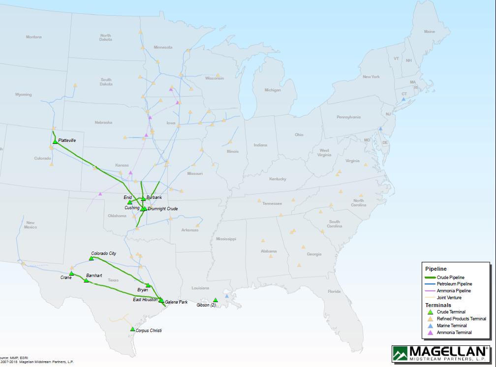 Magellan Asset Portfolio 13,000 miles of pipeline, including the