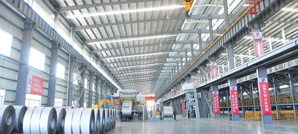 1 In 2014, Zhaoqing Hongwang subsidiary produced 400 kt stainless steel through the five-stand tandem cold rolling mill.