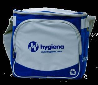 accessories ACCESSORIES Swab Cooler When you have to transport your test devices or collect samples in above-ideal temperatures, the Hygiena Swab Cooler will ensure