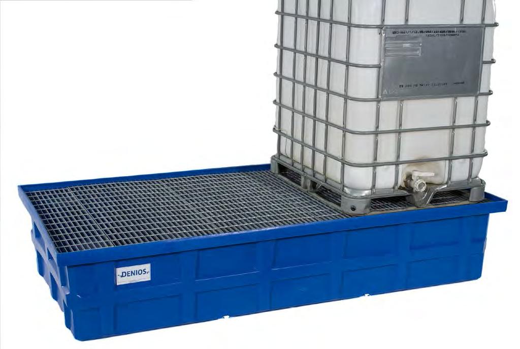 Poly Sumps for IBC Totes O Our popular Tote Sump designs are available in Polyethylene.
