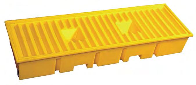 Poly Pallets - Uni Body Compact- One Piece Poly Pallets O Store your most aggressive chemicals on these rugged, secure spill pallets.