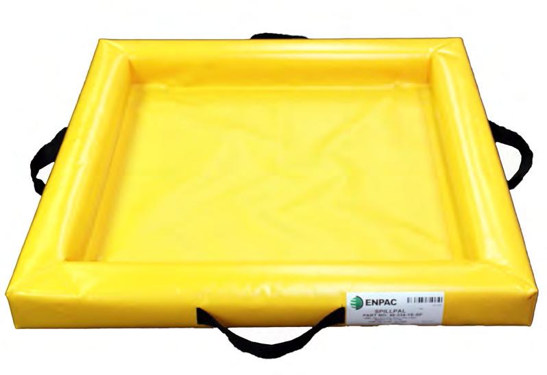 Providing both reliable and reusable secondary containment for oils, fluids, and gasolines; ponds are easy to maneuver and can withstand extreme cold temperatures to -55 F/-48 C.
