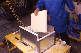 INSBOARD 2300 Applications Furnace Hot Face Lining Insulating Back-up / Dense Refractories Board over Blanket Lining Rigid High