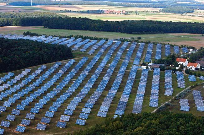 Other countries making use of solar energy Solar Park Gut Erlasee in