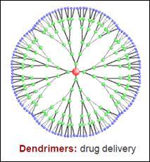 Dendrimers Highly branched, three