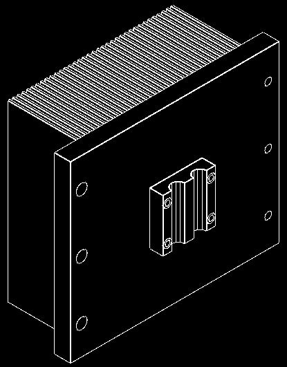 A three-sided phonetic spacer was bolted between the heat sinks to minimize convection from the heater plates, as shown in Fig. 3.