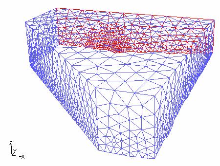 Figure 1. Topology and the location of chimneys Figure 2. Box model 2.1 Mesh generation Unstructured tetrahedral mesh that consists of 250000 elements was generated.