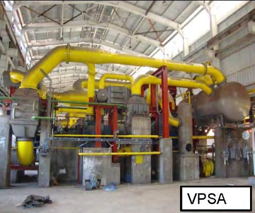 2 Midrex modules (#5 & #6) equipped with CO2 removal system o o VPSA off gas is mixed with NG as