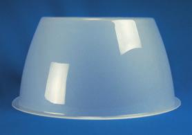 HIGH BAY REFLECTOR Series 84208 Crown Plastics 84208 High Bay Reflector is easily adapted to most LED, HID, induction and fluorescent high bay fixtures.