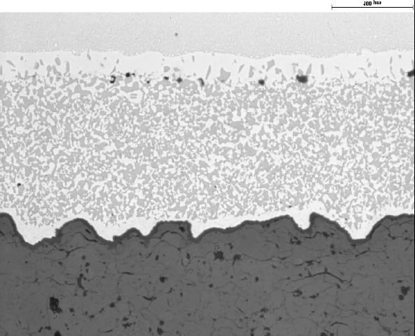 Microstructure across the interface between a Ni-based Superalloy substrate and MCrAlY