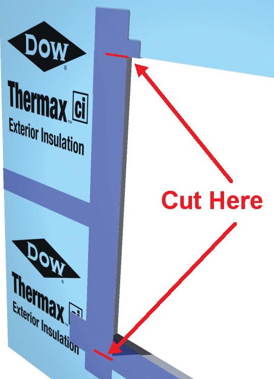 This flap must extend at least two inches onto the structural wall (See Images 9a, 9b and 9c). Image 9a Image 9b Image 9c Step 5. Apply jamb flashing to the side of the opening.