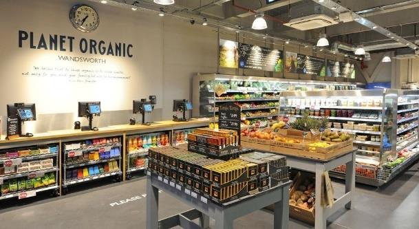 Planet Organic sells almost exclusively organic food and drinks, as well as many natural remedies