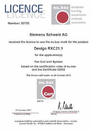 eu.bac Cert Implementation plan First certified products in September 2007 Individual zone