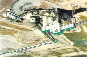 Complete ore beneficiation plants, waste handling, concentrate storage facilities, complete coal handling stations, limestone and gypsum storage and reclaim installation,
