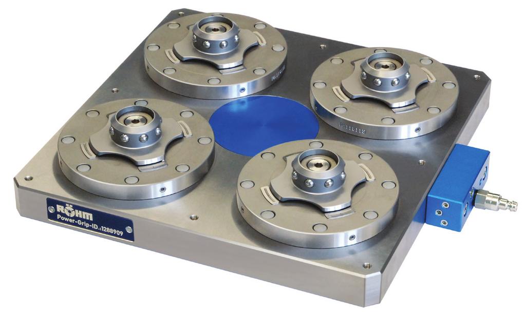 PALLETISING AND CLAMPING DEVICES FOM A SINGLE SOUCE THE SYSTEM SOLUTION As a system supplier, ÖHM doesn't just offer high-quality clamping devices, but also the matching palletising with zero point