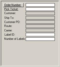 10 PRINTING WIRELESS WAREHOUSE MANAGEMENT GUIDE The Print Labels screen for shipping labels prints labels used to send packages to customers. The function key F7 calls this screen.