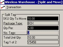 3 INVENTORY OPERATIONS WIRELESS WAREHOUSE MANAGEMENT GUIDE Serial Pack Type Quantity Per Package UOM Quantity Available Quantity to Move The serial number of item you plan to move.