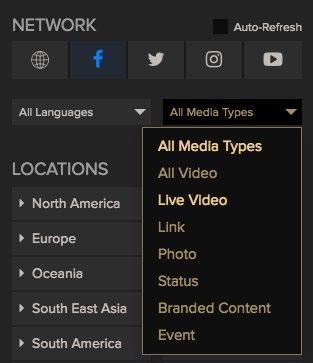 Media Types & Social Networks Spike allows you to filter by custom media types tailored to whether you are viewing stories published on the web, or posts within social networks.