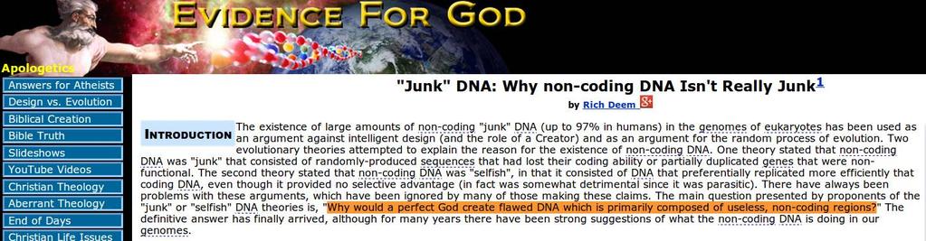 «Junk DNA?
