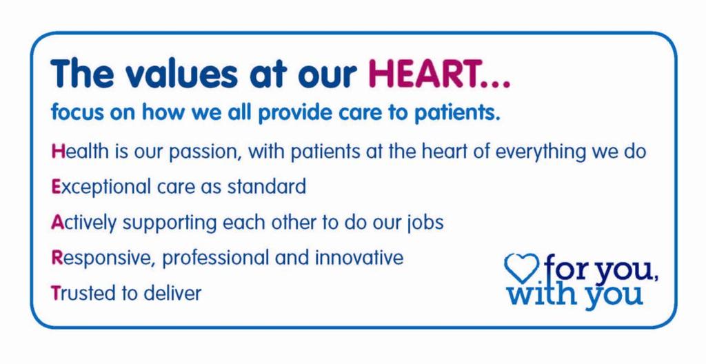 2. Vision and Values To be the outstanding provider of high quality, integrated care to Wirral and the communities we serve.