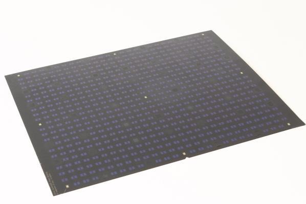 limited to 12 300 mm Based on standard PCB manufacturing equipment Intrinsic warpage compensation by lamination 3D and double sided