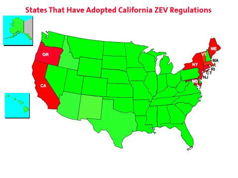 Regulatory Requirements Zero Emission Vehicle (ZEV) Requirements 2018-25 Zero Emissions Vehicles (ZEV) are mandated for California + 9 States (mostly in Northeast) Only two options exist for minimum