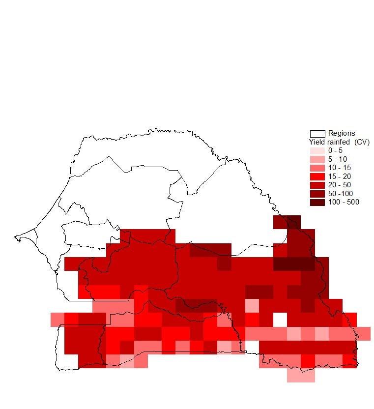 Building regional crop model prototypes Simulated grain maize yields (left) averaged over